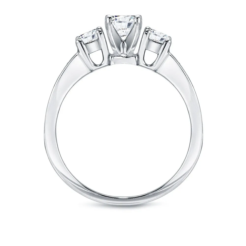 Auriya 14k Gold 1 1/3ctw Round 3-Stone Diamond Engagement Ring Certified sold by Zulily product image thumbnail 4