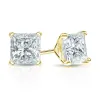 Auriya 18-karat Gold Lab Grown 1.25 carat TDW Princess Diamond Stud Earrings 4-Prong Martini Screw-back sold by Zulily