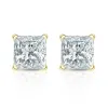 Auriya 18-karat Gold Lab Grown 1.25 carat TDW Princess Diamond Stud Earrings 4-Prong Martini Screw-back sold by Zulily
