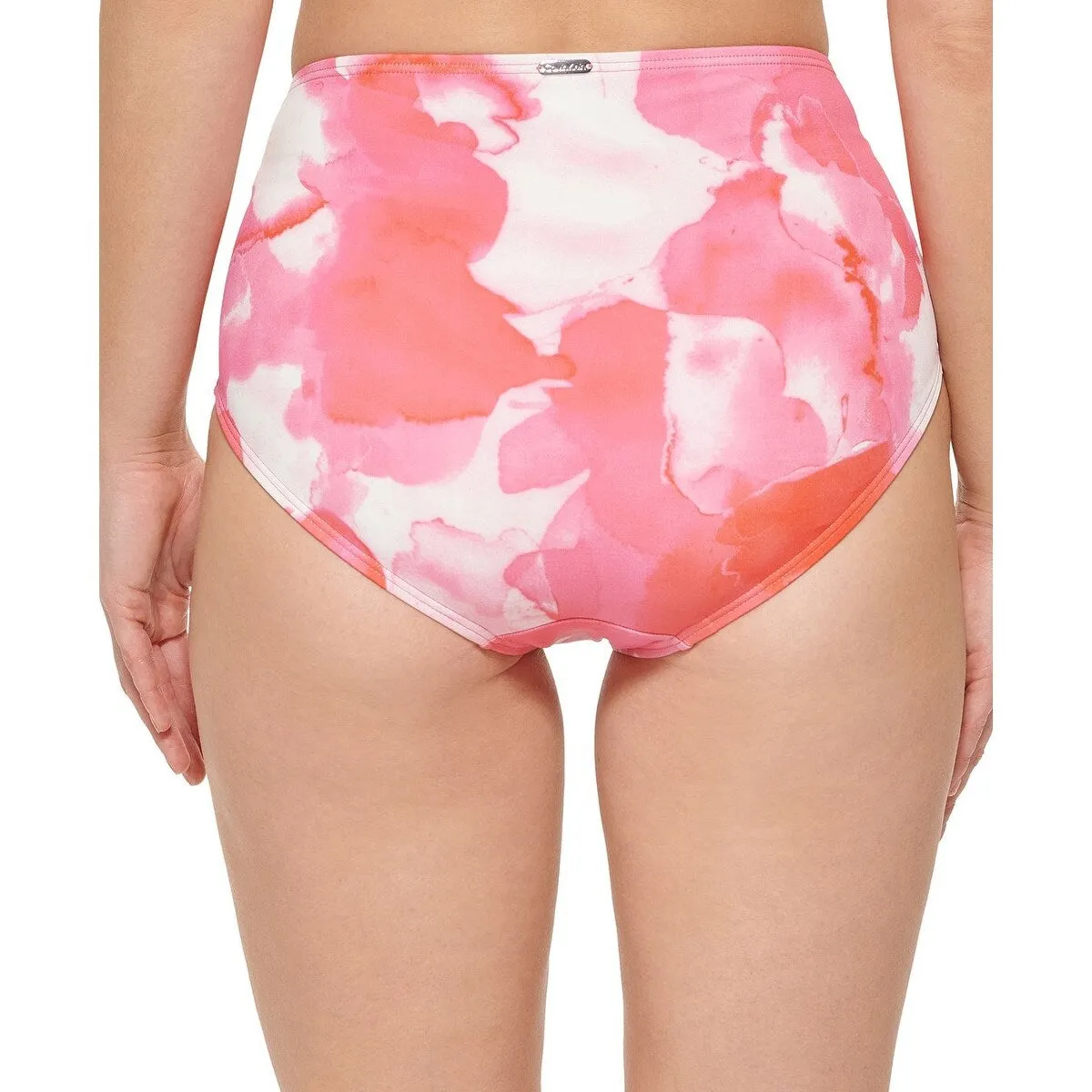 Calvin Klein Women's Pleated High Waist Bikini Bottoms Swimsuit Pink sold by Zulily product image thumbnail 2