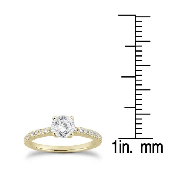 Marquee Jewels 14K Yellow Gold 1 CT TDW Diamond Fishtail Pave Ring sold by Zulily product image thumbnail 3