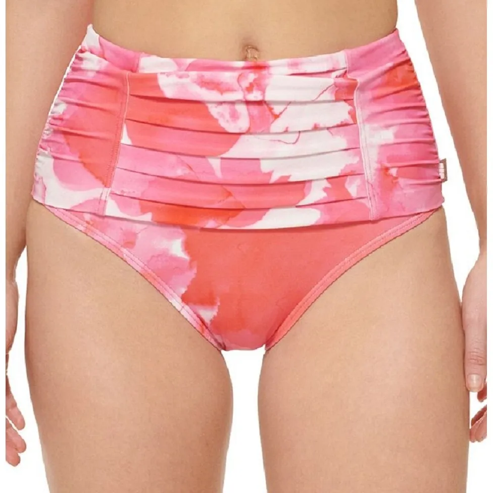 Calvin Klein Women's Pleated High Waist Bikini Bottoms Swimsuit Pink sold by Zulily product image thumbnail 5