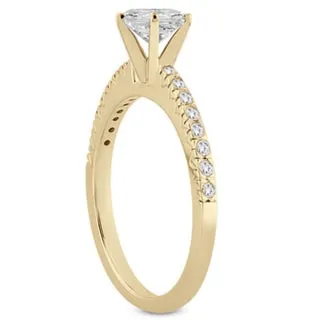 Marquee Jewels 14K Yellow Gold 1 CT TDW Diamond Fishtail Pave Ring sold by Zulily product image thumbnail 2