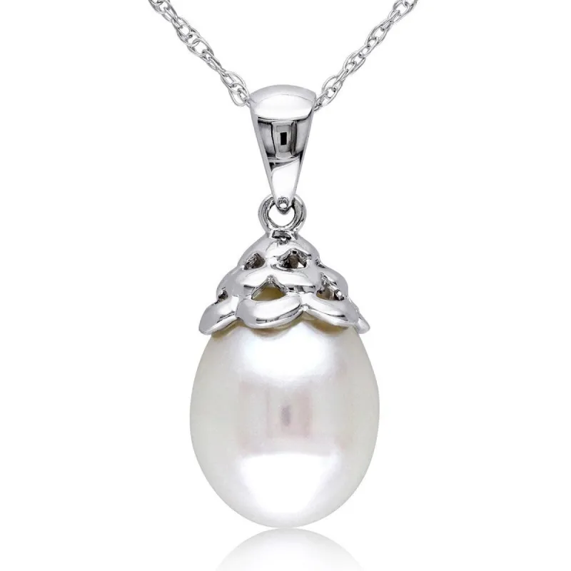 Miadora 10k Gold White Cultured Freshwater Pearl Necklace (9.5-10mm) sold by Zulily