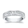 Auriya 14k Gold 1ctw Princess-Cut Channel Diamond Wedding Band sold by Zulily