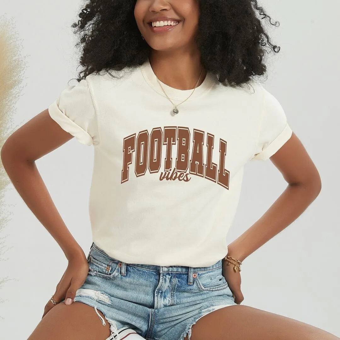 Varsity Football Vibes Garment Dyed Tee sold by Zulily product image thumbnail 3