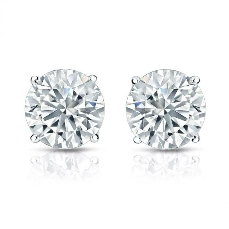 Auriya 1 1/2ctw Round Diamond Stud Earrings 18kt Gold GIA Certified sold by Zulily product image thumbnail 5