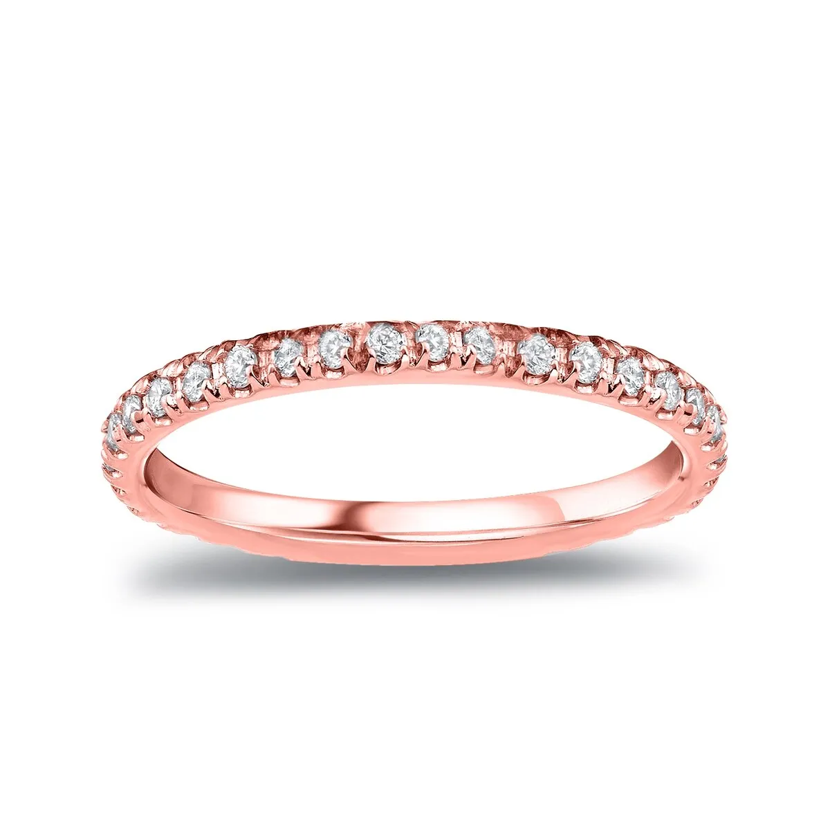 Auriya 14k Gold Round Diamond Wedding Band 1/4ctw sold by Zulily product image thumbnail 5