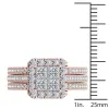 De Couer 14k Rose Gold 1 1/2ct TDW Diamond Halo Bridal Set - Pink sold by Zulily