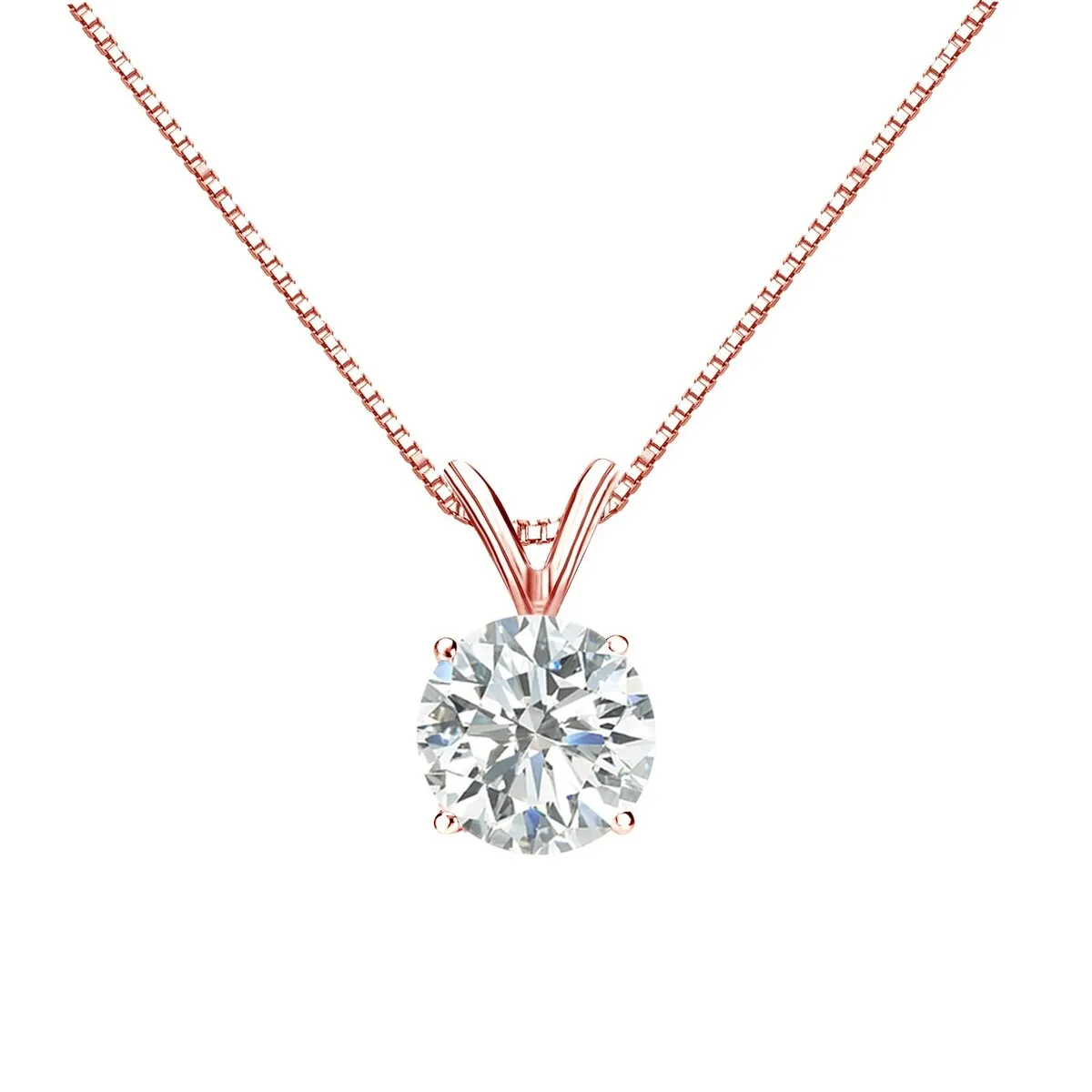 Auriya 14k Gold 1ctw Round Solitaire Diamond Necklace sold by Zulily product image thumbnail 3