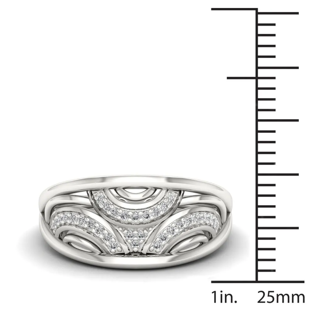 Sterling Silver 1/10ct TDW Diamond Fashion Ring sold by Zulily product image thumbnail 4