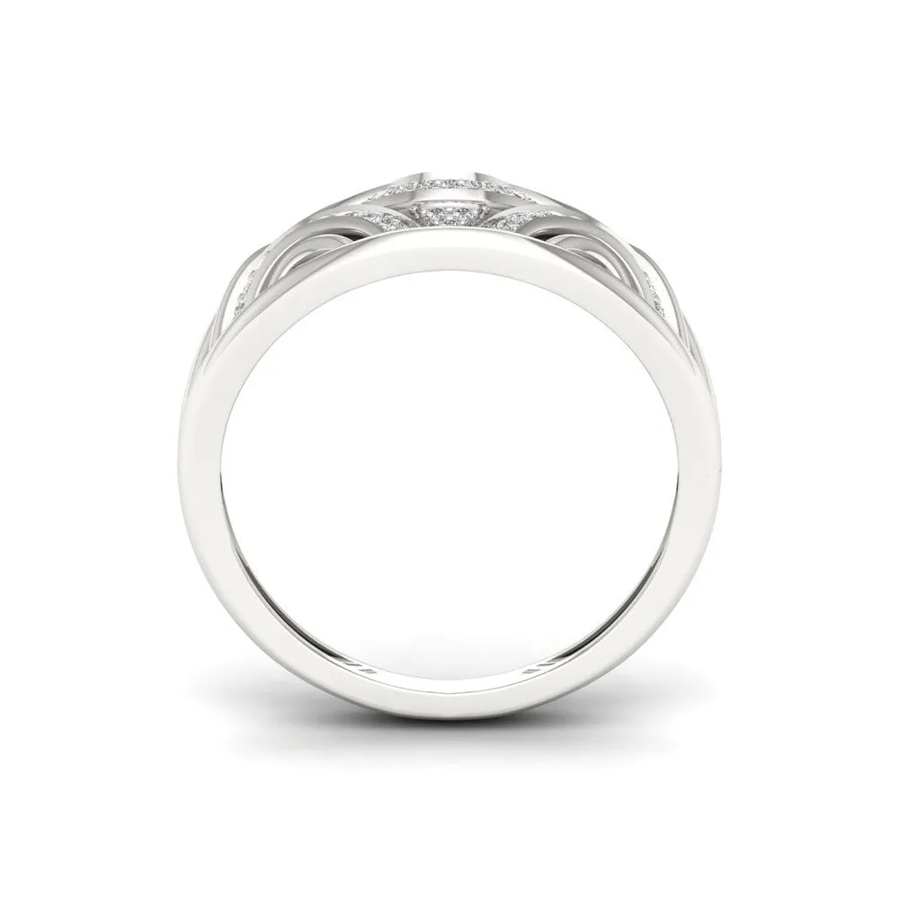 Sterling Silver 1/10ct TDW Diamond Fashion Ring sold by Zulily product image thumbnail 2