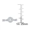 De Couer 14k Gold 3/4ct TDW Diamond Halo Engagement Ring sold by Zulily