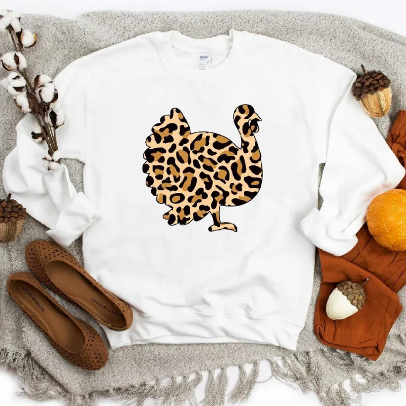 Leopard Turkey Graphic Sweatshirt sold by Zulily