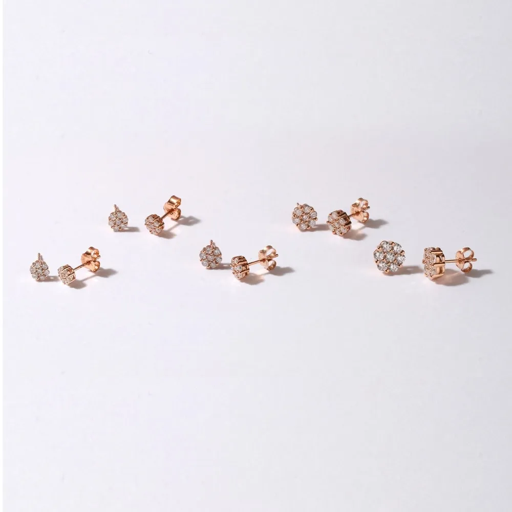 1/5ct-2ct TDW Diamond Cluster Stud Earrings in 10k Gold by De Couer sold by Zulily product image thumbnail 2