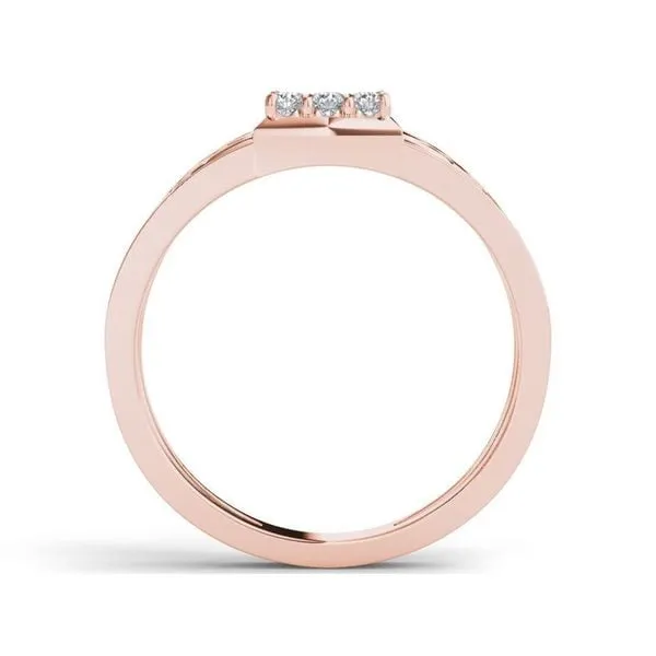 De Couer IGI Certified 10k Rose Gold 1/3ct TDW Diamond Men's Cluster Ring sold by Zulily product image thumbnail 4