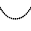 Auriya 9 carat TW Black Diamond Tennis Necklace 14k Gold - 16-inch (I1-I2) sold by Zulily