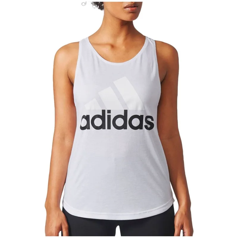 Adidas Women's Essentials Linear Loose Tank Top White Size X-Small - XS sold by Zulily