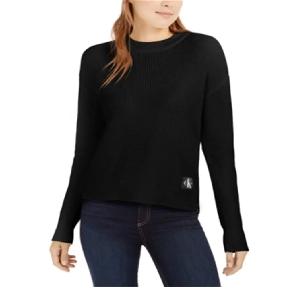 Calvin Klein Women's Jeans Crewneck Sweater Black Size X-Large sold by Zulily