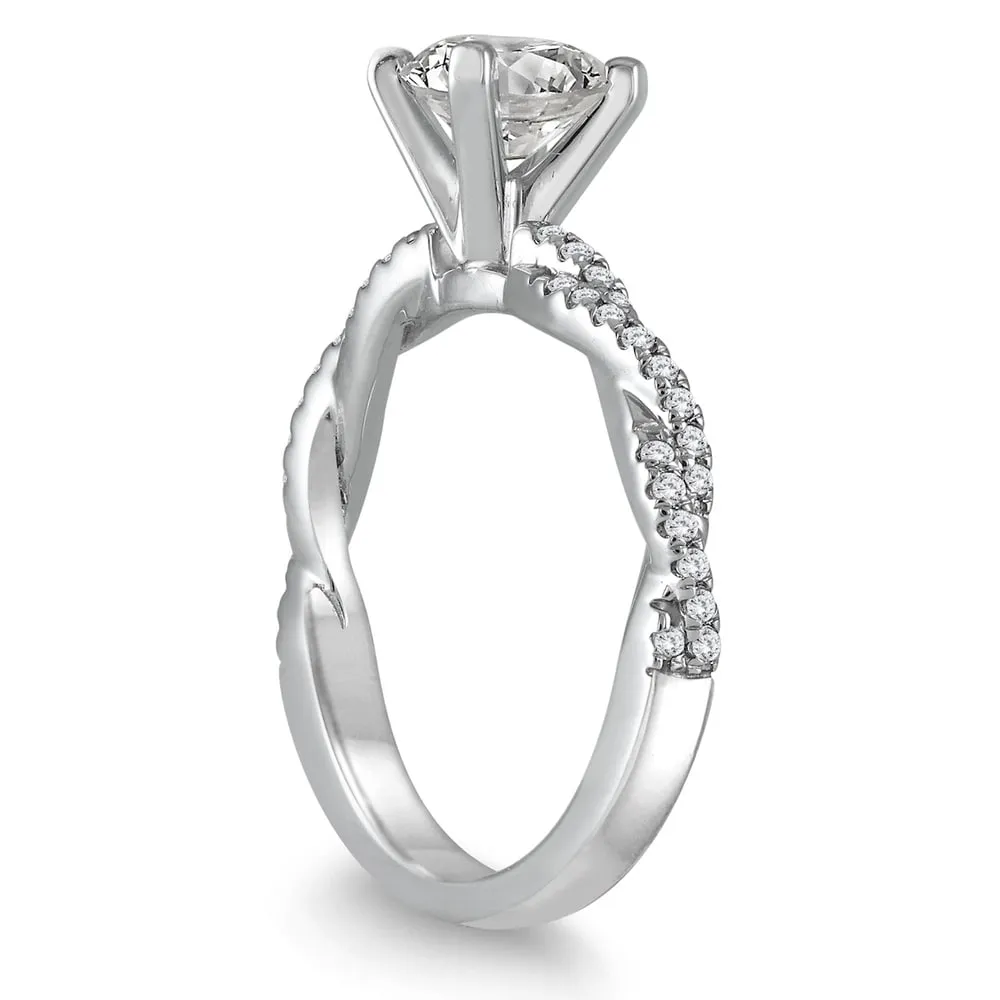 AGS Certified 1 Carat TW Diamond Engagement Ring in 14K White Gold (J-K Color, I2-I3 Clarity) sold by Zulily product image thumbnail 2