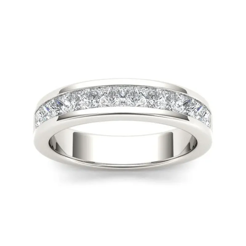 De Couer 14k White Gold 1ct TDW Diamond Women's Wedding Band - White H-I sold by Zulily