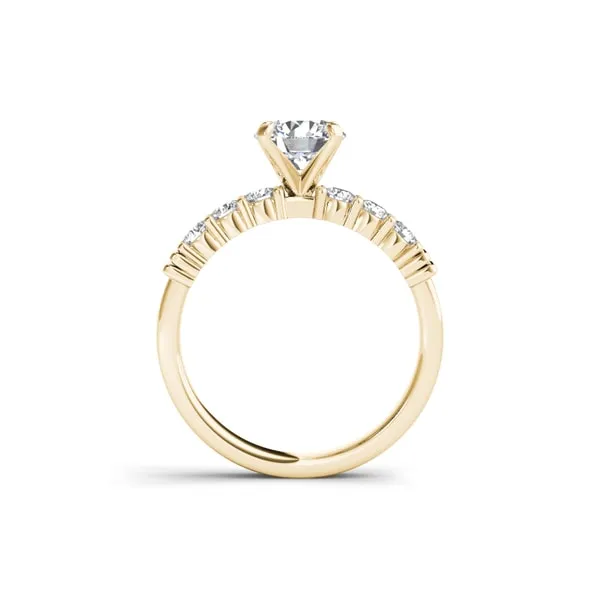 De Couer 14k Yellow Gold 7/8ct TDW Diamond Classic Engagement Ring sold by Zulily product image thumbnail 3