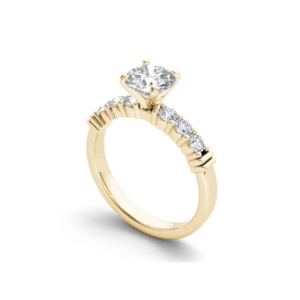 De Couer 14k Yellow Gold 7/8ct TDW Diamond Classic Engagement Ring sold by Zulily product image thumbnail 2