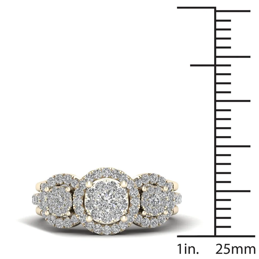 De Couer 3/4ct TDW Diamond Promise Bridal Set - Yellow sold by Zulily product image thumbnail 4