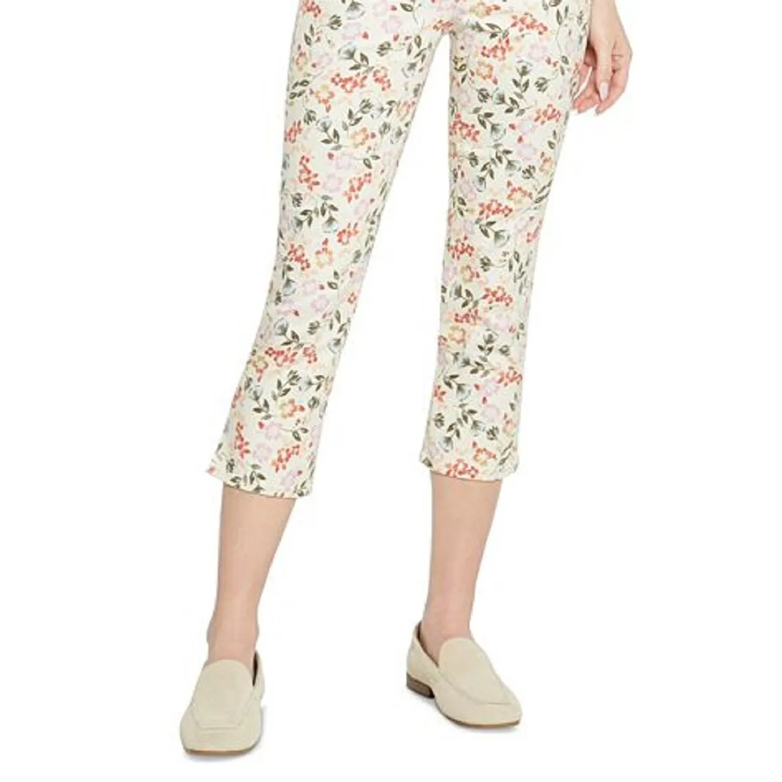 NYDJ Women's Chloe Side Slit Capri Jeans White Size 14 sold by Zulily product image thumbnail 3