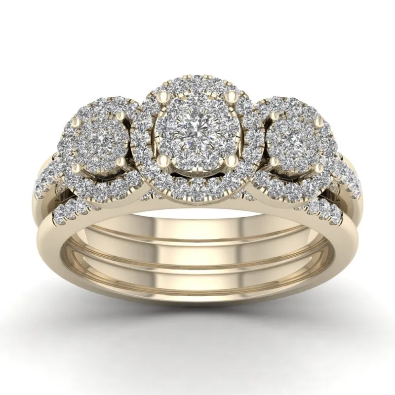 De Couer 3/4ct TDW Diamond Promise Bridal Set - Yellow sold by Zulily