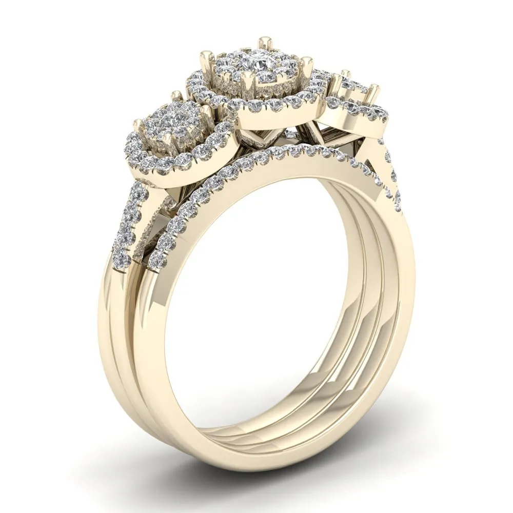 De Couer 3/4ct TDW Diamond Promise Bridal Set - Yellow sold by Zulily product image thumbnail 2