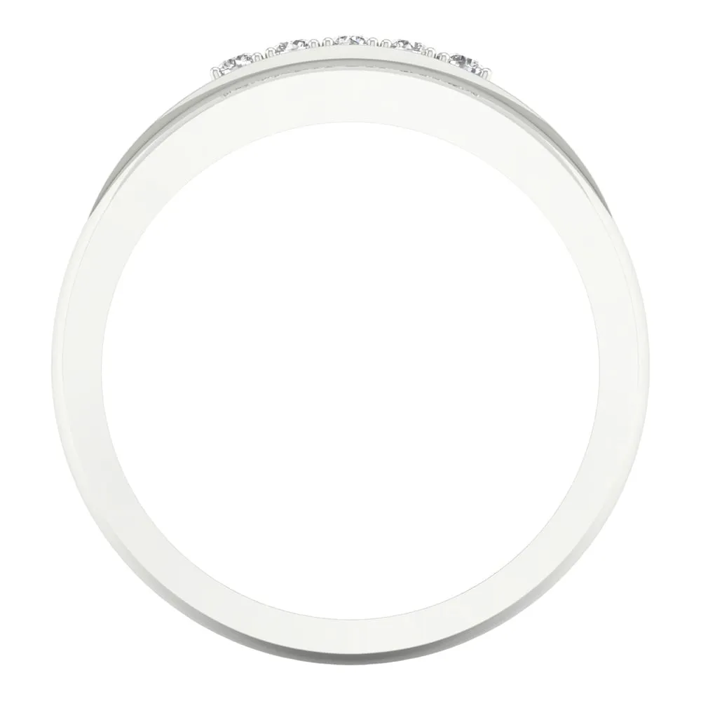 1/20ct TDW Diamond Men's Wedding Band in 10k Gold by De Couer sold by Zulily product image thumbnail 3