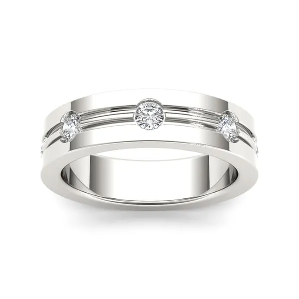 De Couer 14k White Gold 1/2ct TDW Diamond Band sold by Zulily
