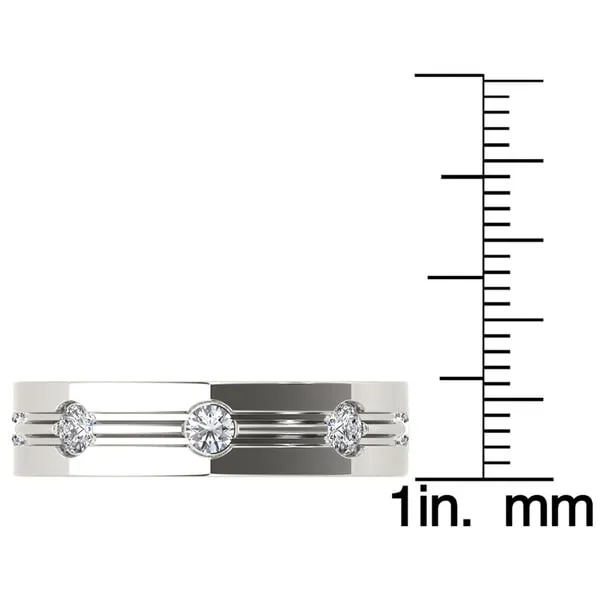 De Couer 14k White Gold 1/2ct TDW Diamond Band sold by Zulily product image thumbnail 4