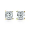 Auriya 14-karat Gold Lab Grown 1.25 carat TDW Princess Diamond Stud Earrings 4-Prong Basket Push-back sold by Zulily