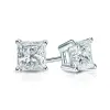 Auriya 14-karat Gold Lab Grown 1.25 carat TDW Princess Diamond Stud Earrings 4-Prong Basket Push-back sold by Zulily