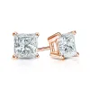 Auriya 14-karat Gold Lab Grown 1.25 carat TDW Princess Diamond Stud Earrings 4-Prong Basket Push-back sold by Zulily