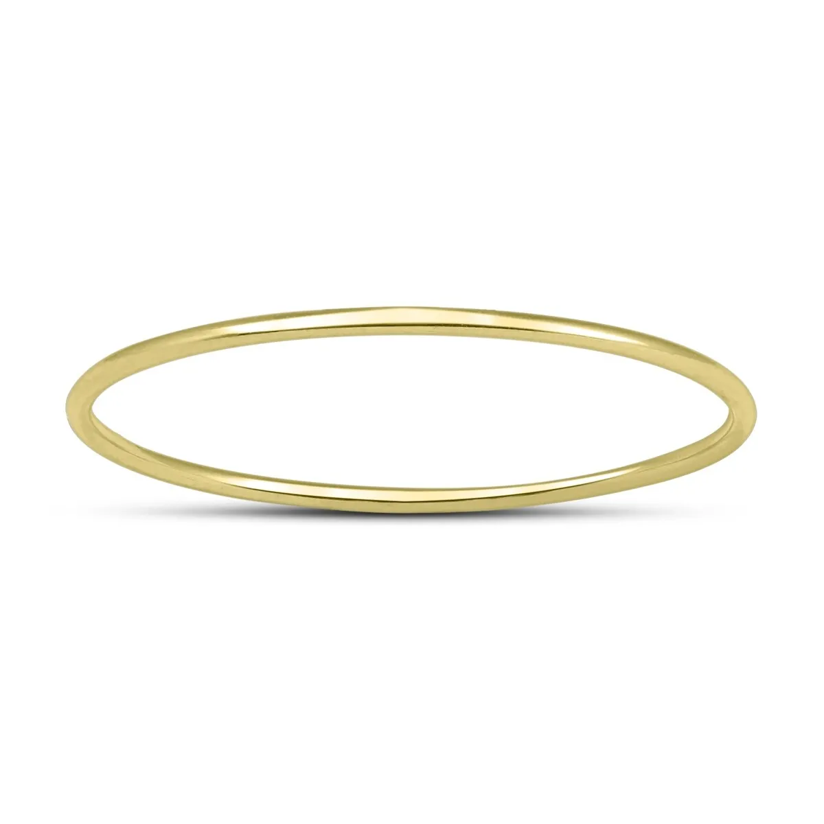 Skinny Thin Domed Stackable 14K Yellow Gold Band (.75 mm) sold by Zulily