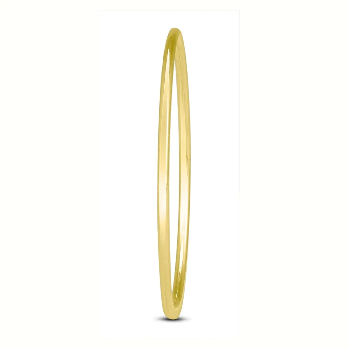 Skinny Thin Domed Stackable 14K Yellow Gold Band (.75 mm) sold by Zulily product image thumbnail 2