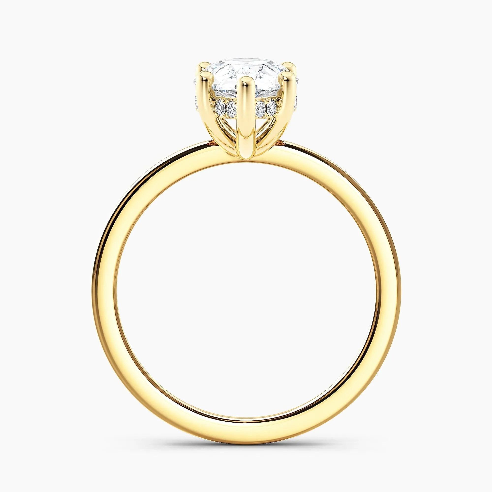 Auriya 14k Gold 0.75ctw Pear Shaped Hidden-Halo Lab Grown Diamond Engagement Ring sold by Zulily product image thumbnail 5