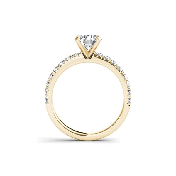 De Couer 14k Yellow Gold 1 1/2ct TDW Diamond Classic Engagement Ring sold by Zulily product image thumbnail 3