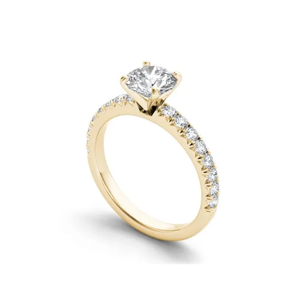 De Couer 14k Yellow Gold 1 1/2ct TDW Diamond Classic Engagement Ring sold by Zulily product image thumbnail 2