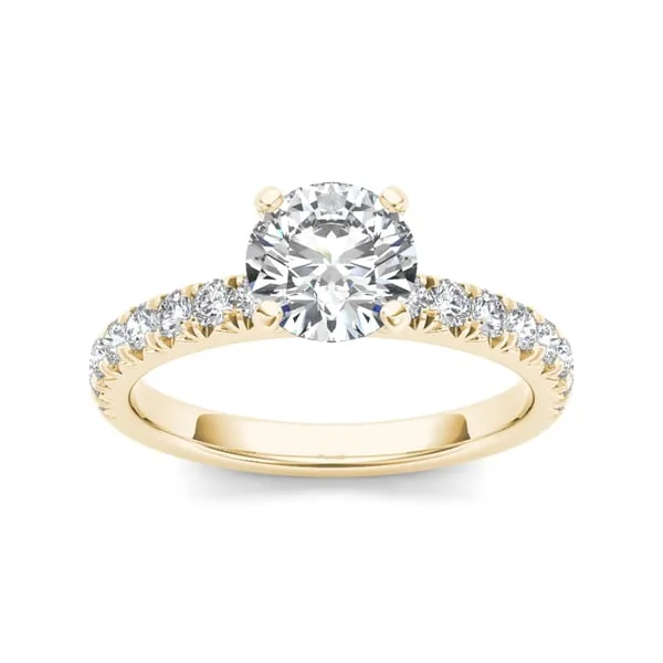 De Couer 14k Yellow Gold 1 1/2ct TDW Diamond Classic Engagement Ring sold by Zulily
