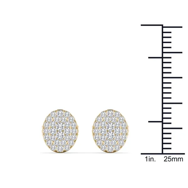 De Couer IGI Certified 1/5ct TDW Diamond Cluster Earring - White sold by Zulily product image thumbnail 4