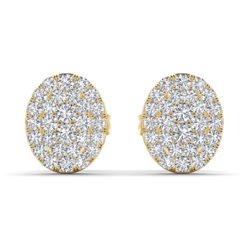 De Couer IGI Certified 1/5ct TDW Diamond Cluster Earring - White sold by Zulily
