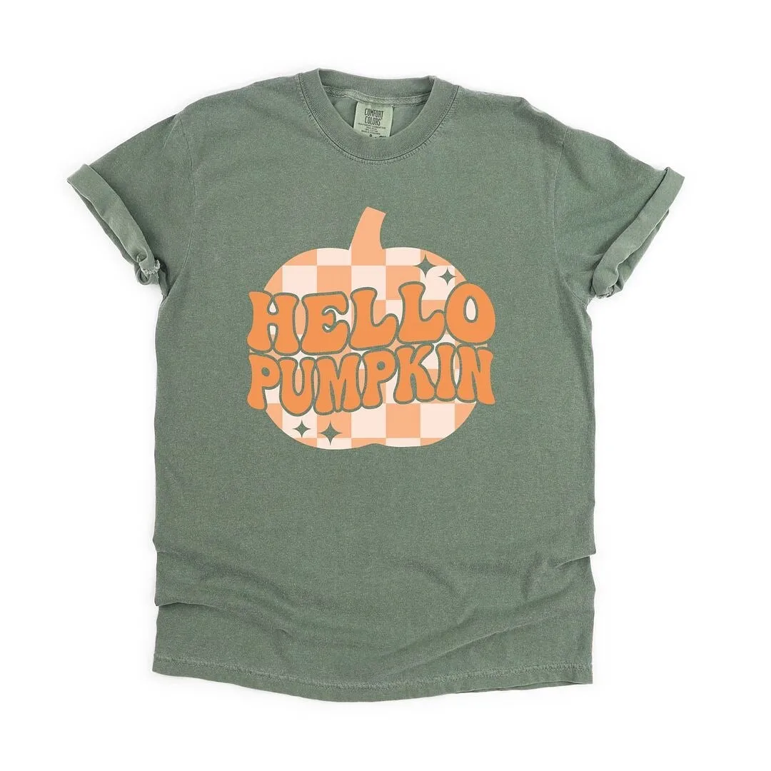 Hello Pumpkin Sparkles Garment Dyed Tee sold by Zulily product image thumbnail 2