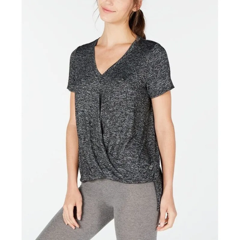 Calvin Klein Women's Twisted Hem Tee Gray Size Small sold by Zulily