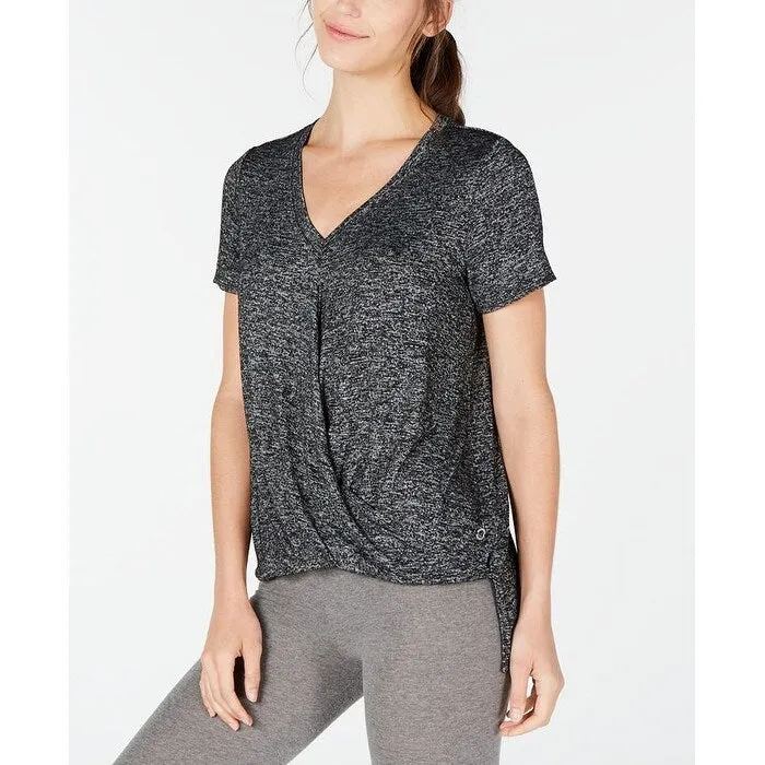 Calvin Klein Women's Twisted Hem Tee Gray Size Small sold by Zulily