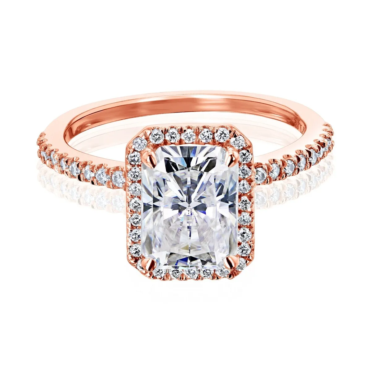 Annello by Kobelli 14k Gold Rhona Forever One Moissanite Engagement Ring (DEF/VS, DEF/VS) sold by Zulily product image thumbnail 2