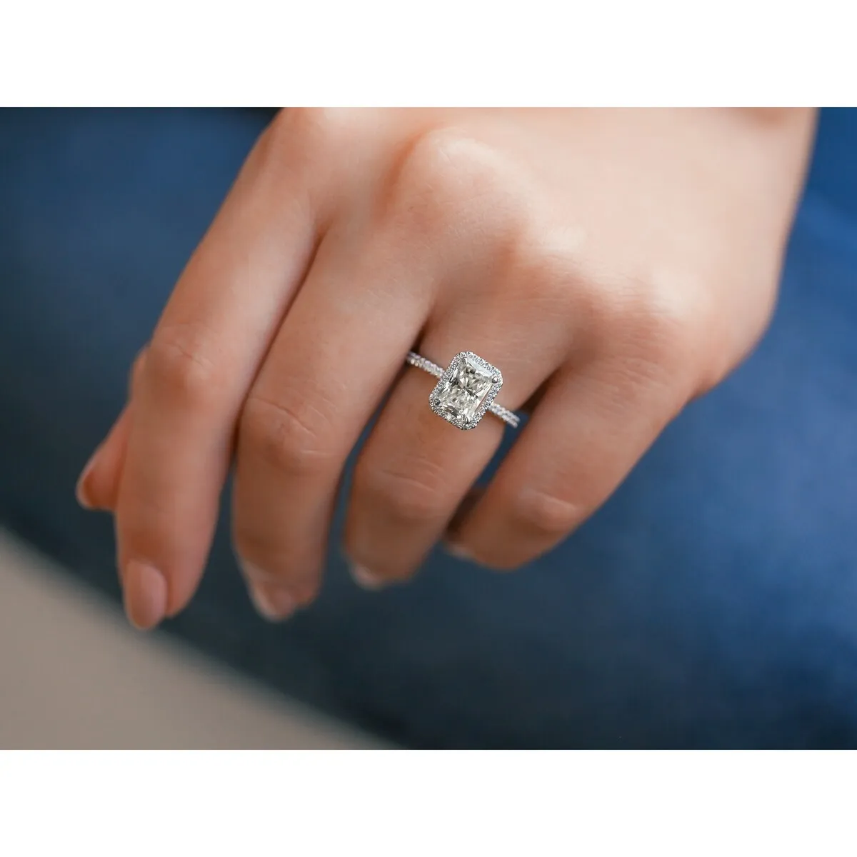 Annello by Kobelli 14k Gold Rhona Forever One Moissanite Engagement Ring (DEF/VS, DEF/VS) sold by Zulily product image thumbnail 5